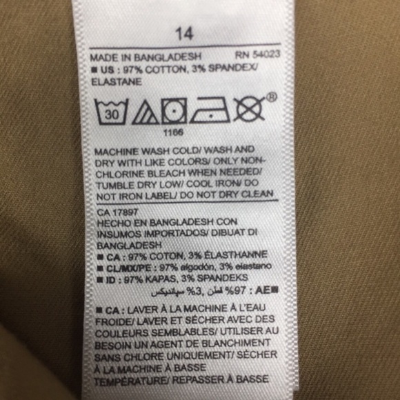 Old Navy Pixie Chino Shorts Camelot 14 - Picture 5 of 8